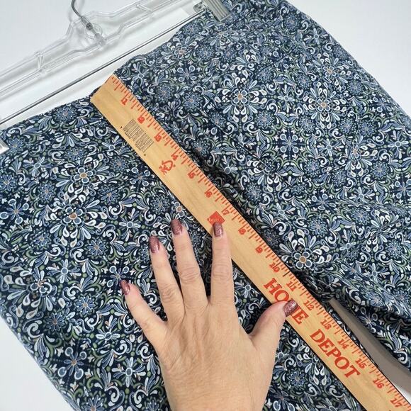 Charter Club Jeans Womens 8 Skinny Ankle Blue Multicolor Floral Boho Bristol - Picture 8 of 8